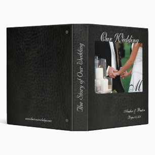 Classeur Album élégant de mariage de cuir de Faux de