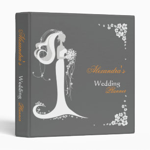 Classeur Album élégant de wedding planner de jeune mariée