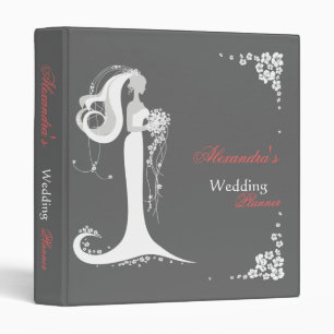 Classeur Album élégant de wedding planner de jeune mariée