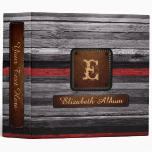 Classeur Album élégant en bois vintage #21 simili cuir