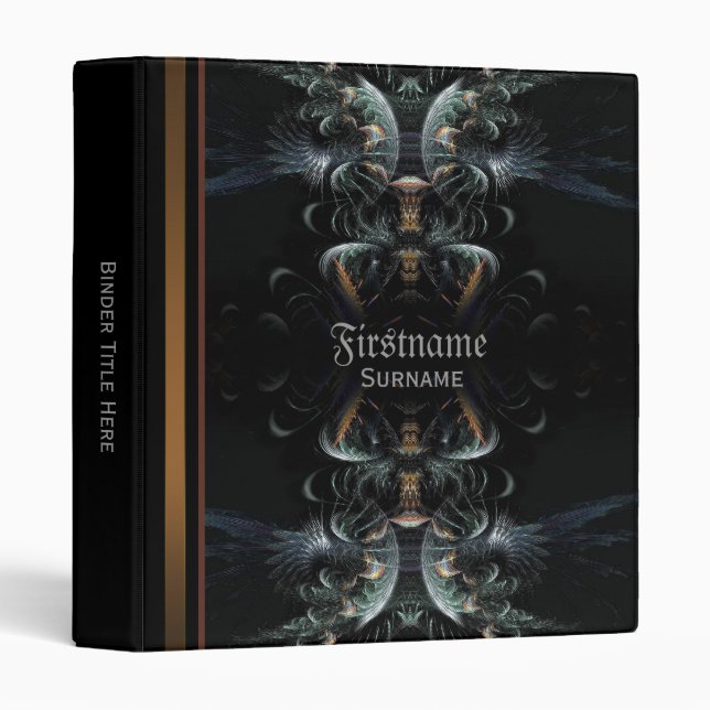 Classeur Album gothique de l'angle nocturne foncé / Classeu (Devant/Côté)