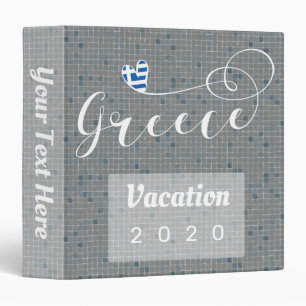 Classeur Album grec de vacances de la Grèce, recettes de