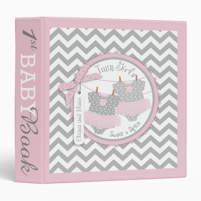 Classeur Album jumel de livre de mémoire de tutus de filles (Devant/Côté)