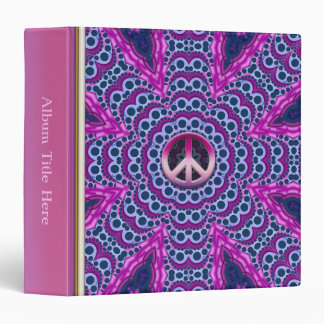 Classeur Album Kaleidoscope Psychédélique Pink Paix