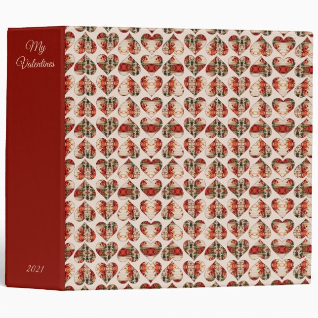 Classeur Album Louise Hearts Scrapbook (Devant/Côté)