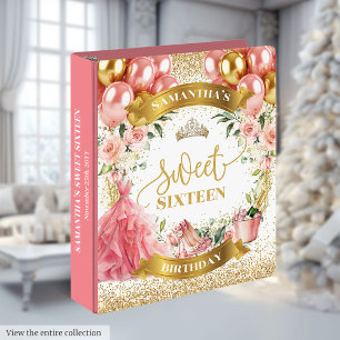 Classeur Album mémoire Sweet sixteen moderne Blush Gold