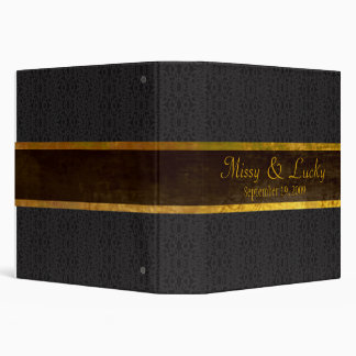 Classeur Album noir de mariage/anniversaire de dentelle