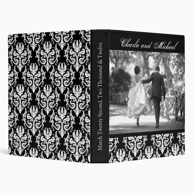 CLASSEUR ALBUM NOIR ET BLANC DE MARIAGE (Arrière-plan)