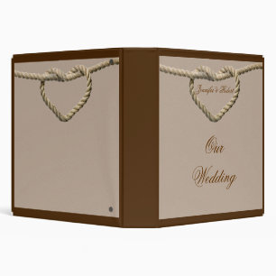 Classeur Album occidental de mariage de noeud d'amour de