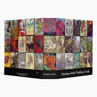 Classeur Album orienté de collecteurs d'ATC d'imaginaire