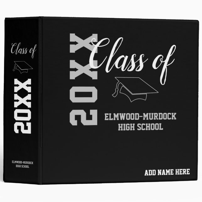 Classeur Album personnalisé | Classe supérieure 2021 (Devant/Côté)