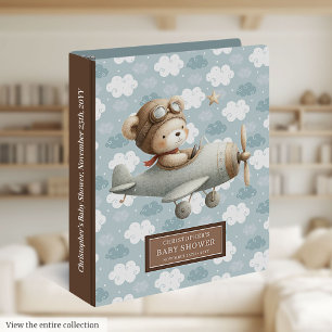 Classeur Album personnalisé pour la fête prénatale du pilot