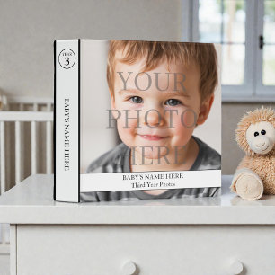 Classeur Album photo annuel bébé neutre