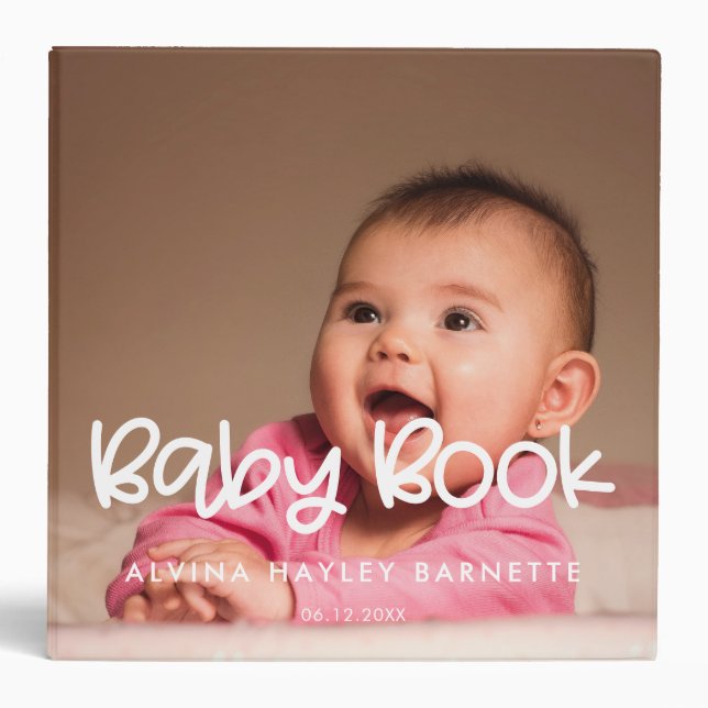 Classeur album photo Baby Book très simple (Devant)