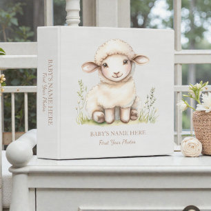 Classeur Album photo bébé Lamb aquarelle