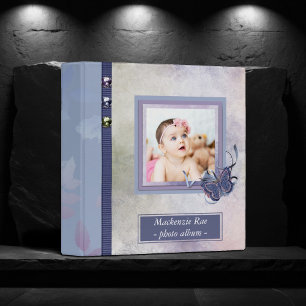Classeur Album photo bébé Papillon violet vert adorable