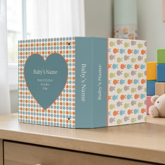 Classeur Album photo bébé poisson Boho