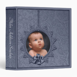 Classeur Album photo bleu de Navy Damas
