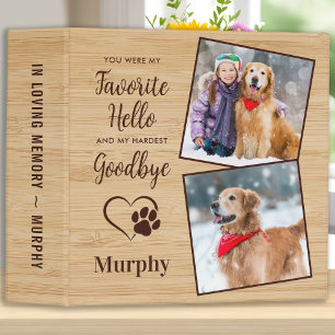 Classeur Album photo commémoratif pour chien de compagnie