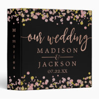 Album photo Confetti Sparkle Rose Gold Mariage