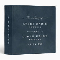 Album photo couleur modifiable bleu marine Mariage