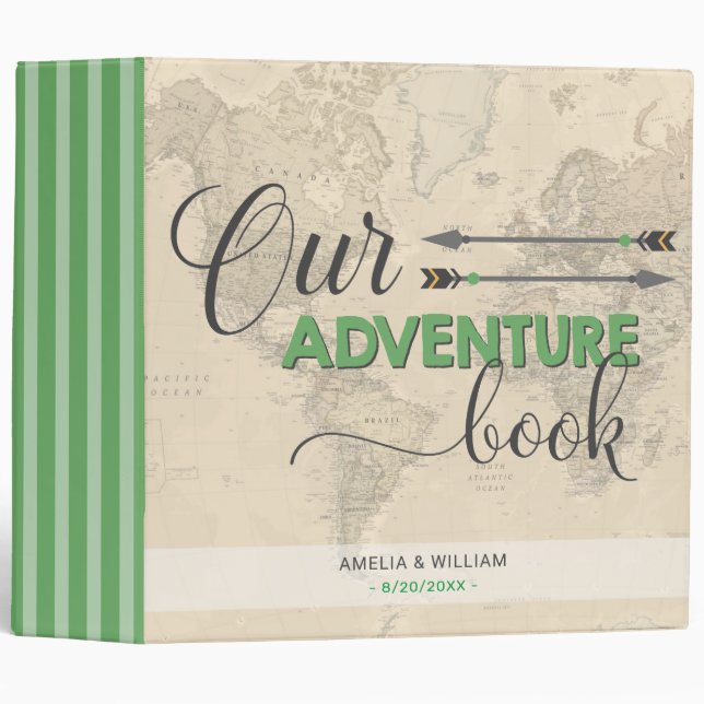 Classeur Album photo customisé pour les jeunes mariés (Devant/Côté)