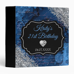 Classeur Album photo d'anniversaire Sirène Bleue Paillettes