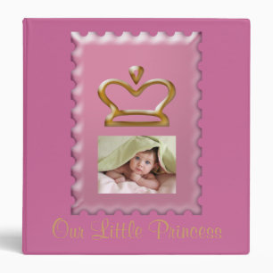 Classeur Album photo de bébé fille Couronne de Princesse Ro