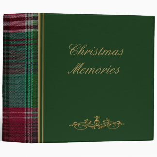 Classeur Album photo de Christmas Green Plaid 2"