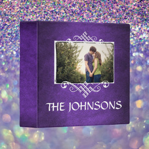 Classeur Album photo de famille ・ violet