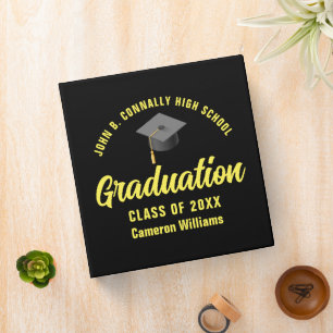 Classeur Album photo de graduation Black Yellow Custom 2024
