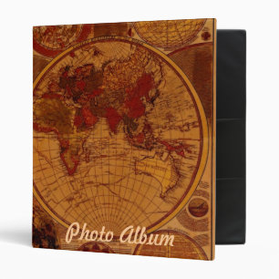 CLASSEUR ALBUM PHOTO DE LA CARTE DU VIEUX MONDE