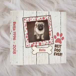 Classeur Album photo de la fille de chien d'animal de compa