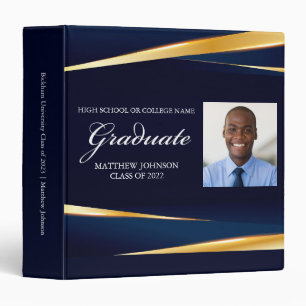 Classeur Album photo de la Marine Blue Gold