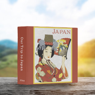 Classeur Album photo de l'affiche de voyage du Japon vintag
