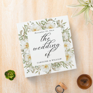 Classeur Album photo de mariage floral boho