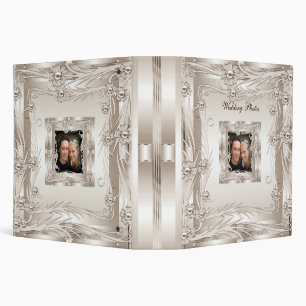 Classeur Album Photo de Mariage Reliure Crème Art Déco