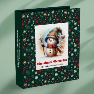 Classeur Album photo de Noël d'hiver joyeux avec bonhomme d