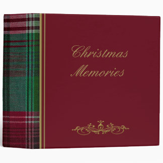 Classeur Album photo de Noël Red Plaid 2"