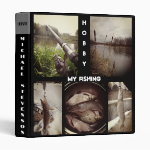 Classeur album photo de pêche personnalisé.