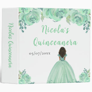 Classeur Album photo de Quinceanera Princesse à peau foncée