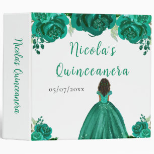 Classeur Album Photo de Quinceanera Princesse à Peau Noire