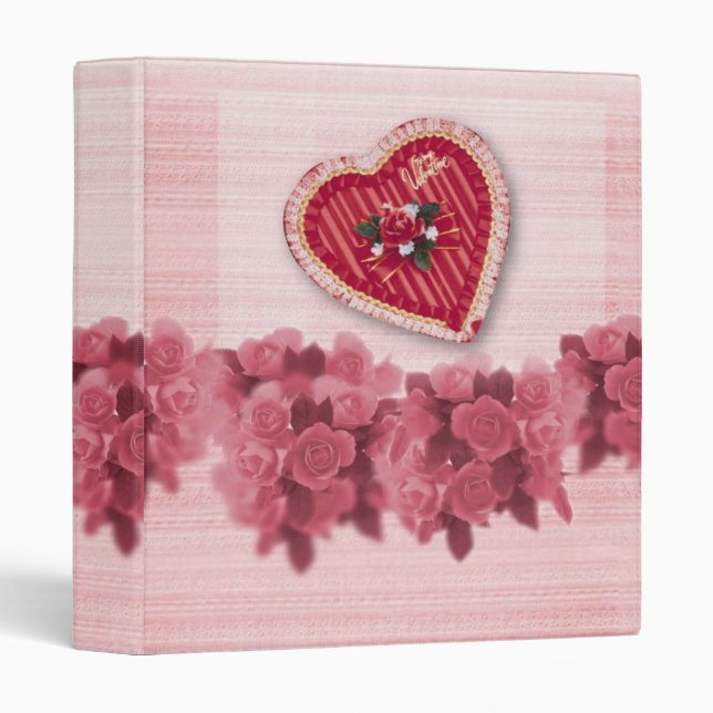 Classeur Album photo de Saint Valentin (Devant/Côté)