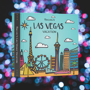 Classeur Album photo de vacances à Las Vegas en dessin anim