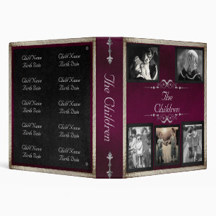 Classeur Album Photo d'Enfants - Violet/Argent