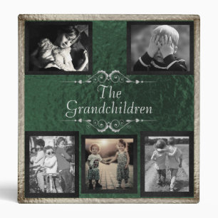 Classeur Album Photo des Petits-Enfants - Vert/Argent