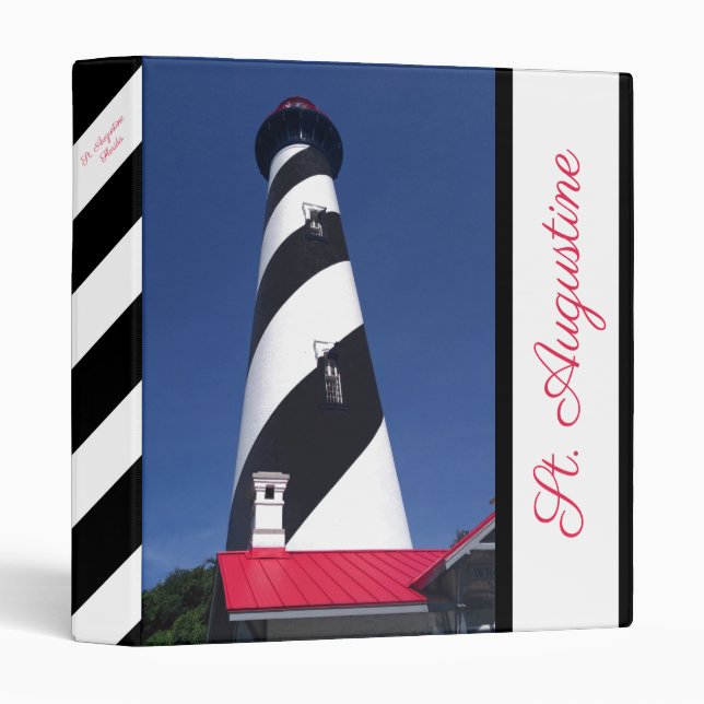 Classeur Album photo du phare St Augustine (Devant/Côté)