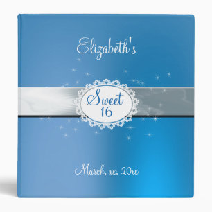 Classeur Album photo élégant, bleu et blanc pour un Sweet S