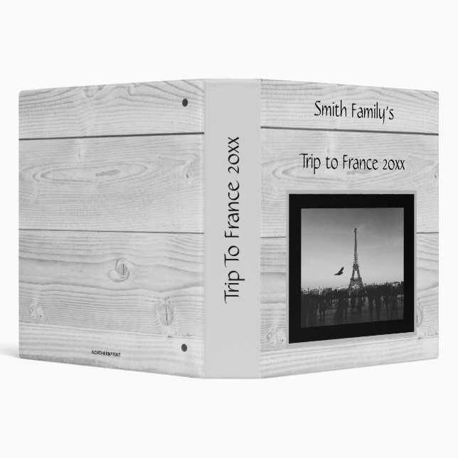 Classeur Album photo en bois gris modifiable (Arrière-plan)