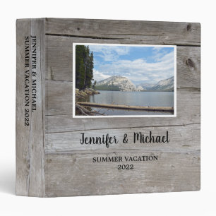 Classeur Album photo en bois rustique de vacances de voyage
